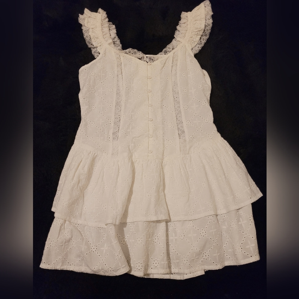 Delia's By Dolls Kill White Eyelet Lace Dress